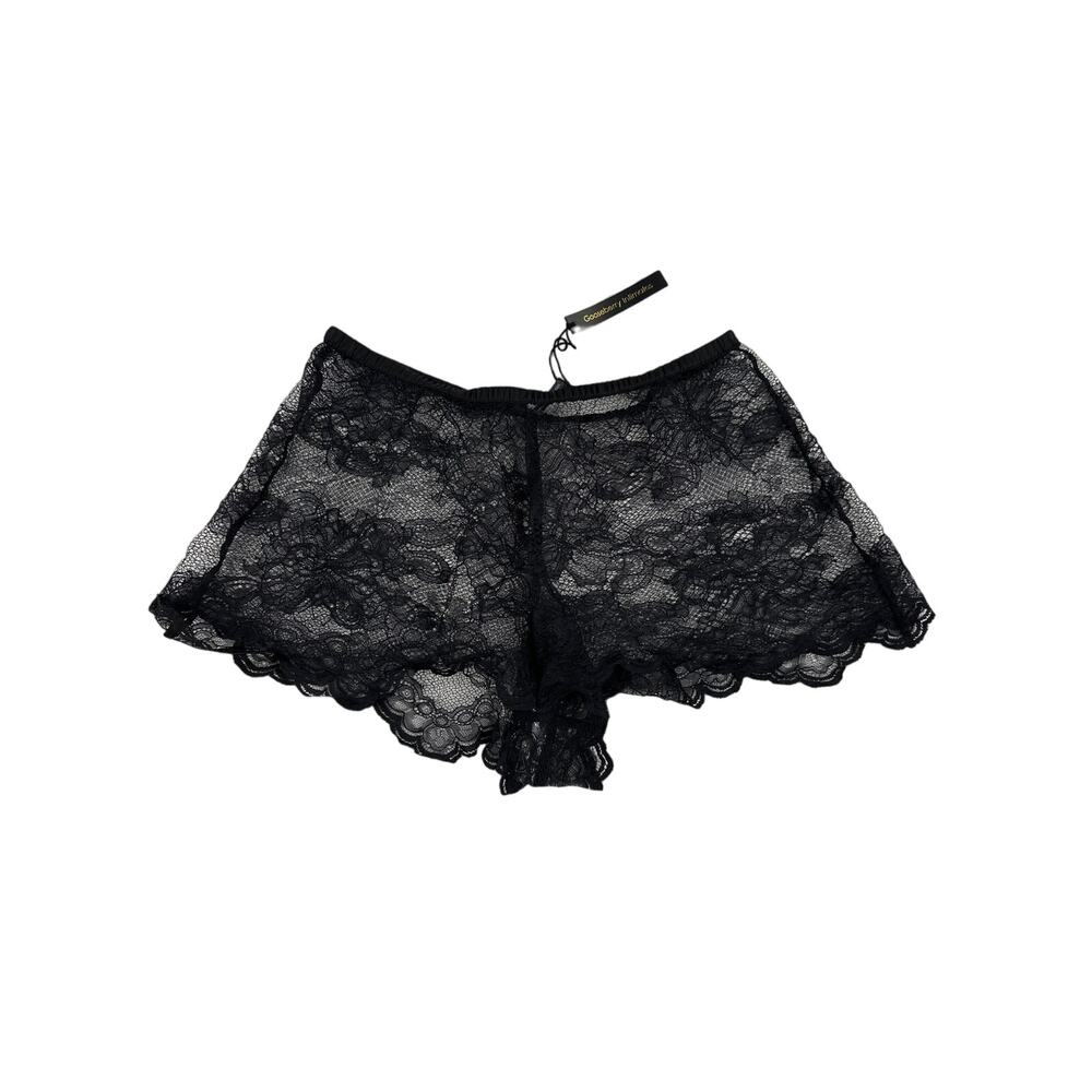 Gooseberry Intimates - You Sheer Lace Shorts in Black